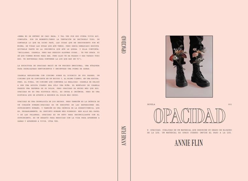 Debut literario Annie Flin, con su libro "Opacidad"