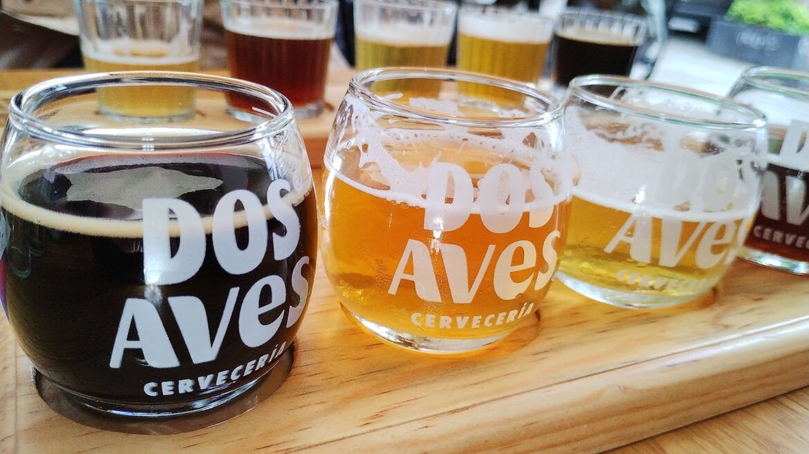 Cerveza artesanal dos aves